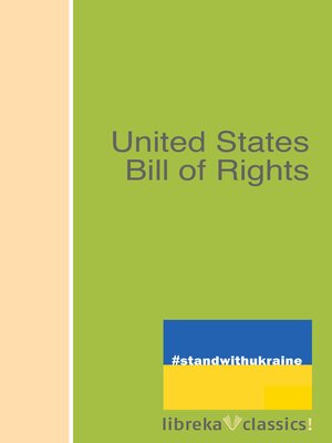 cover image of United States Bill of Rights